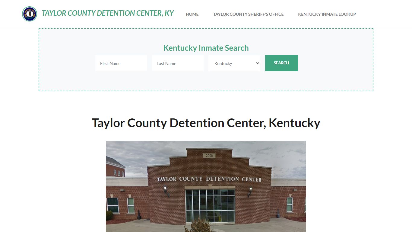 Taylor County Detention Center, KY Inmate Roster, Offender Search