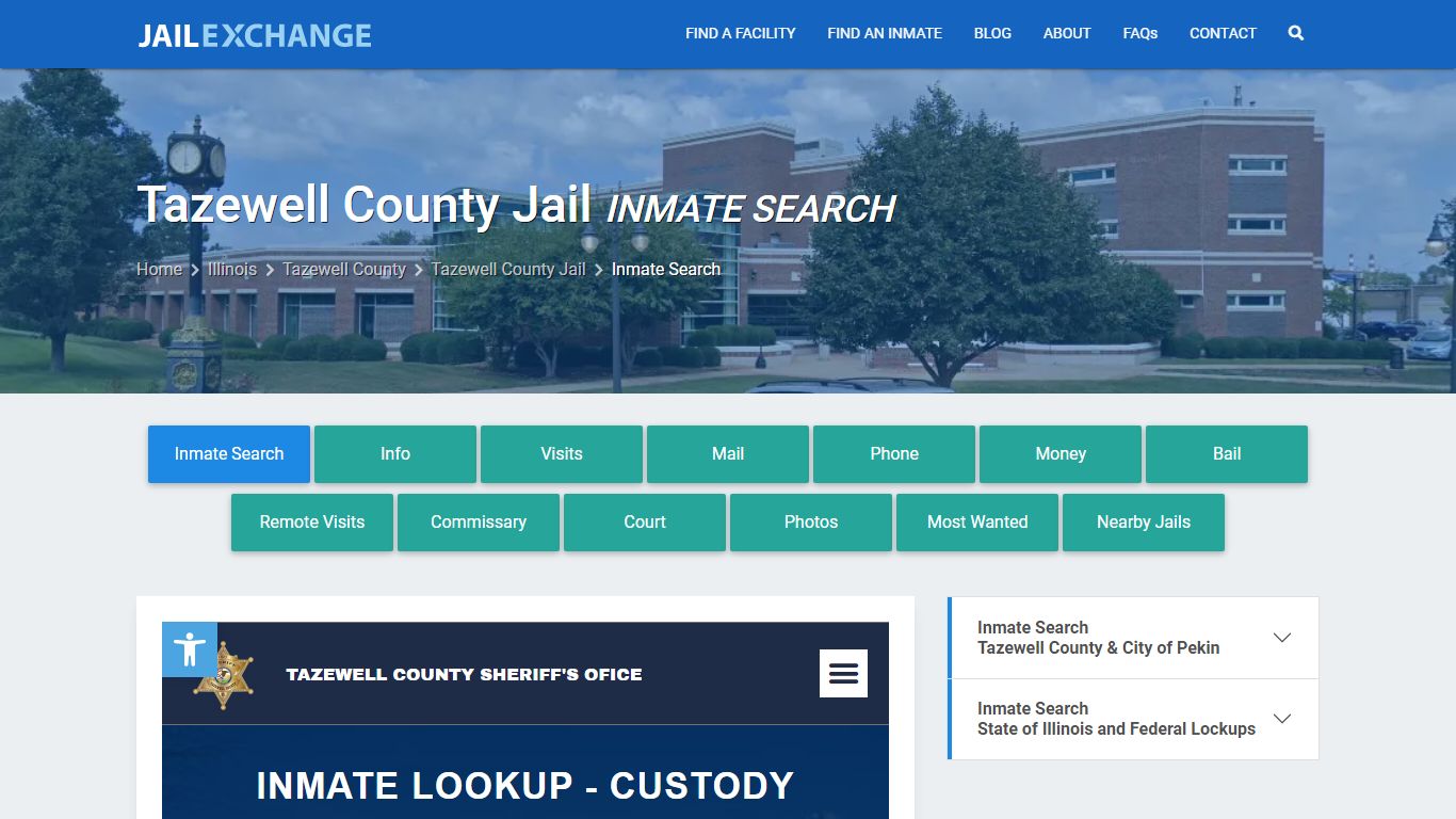 Inmate Search: Roster & Mugshots - Tazewell County Jail, IL