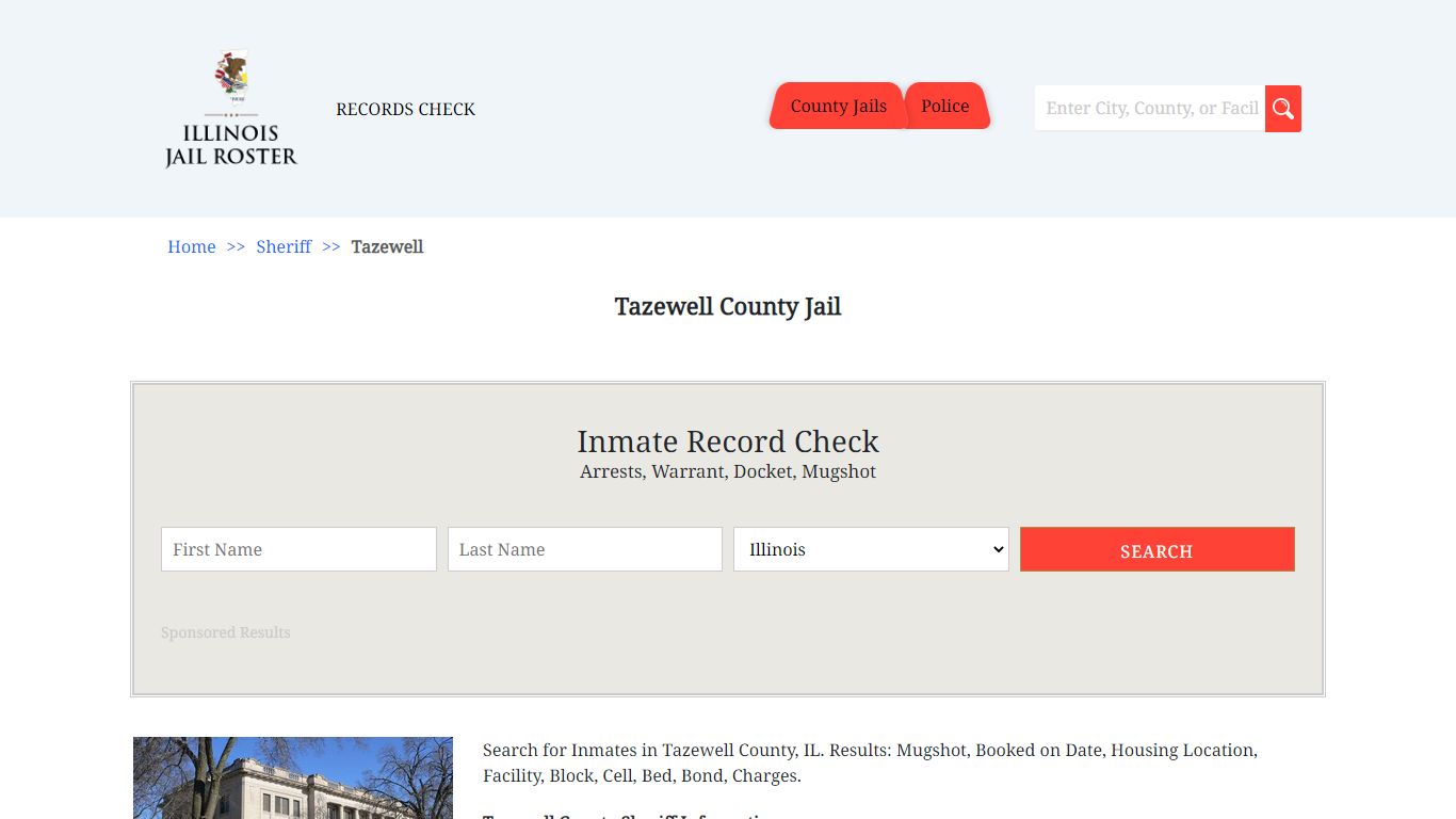 Tazewell County Jail | Jail Roster Search