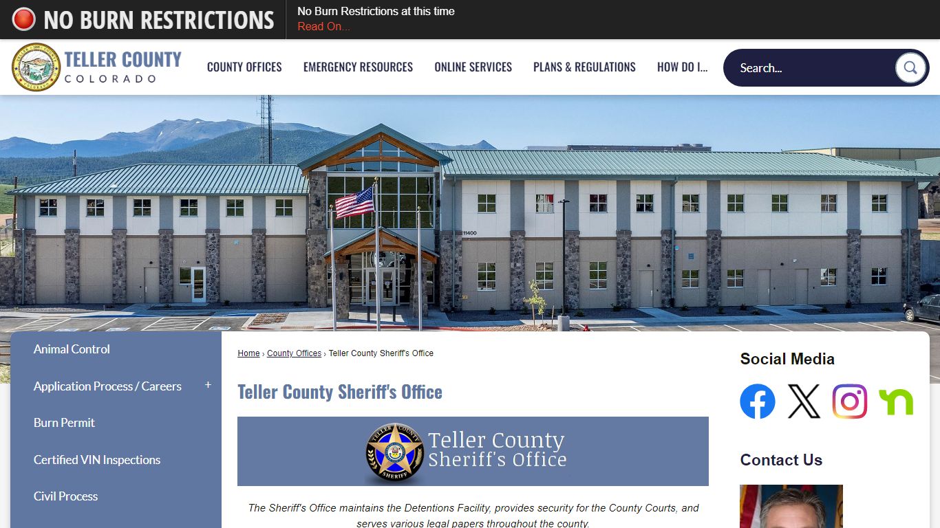 Teller County Sheriff's Office | Teller County, CO - TCSO
