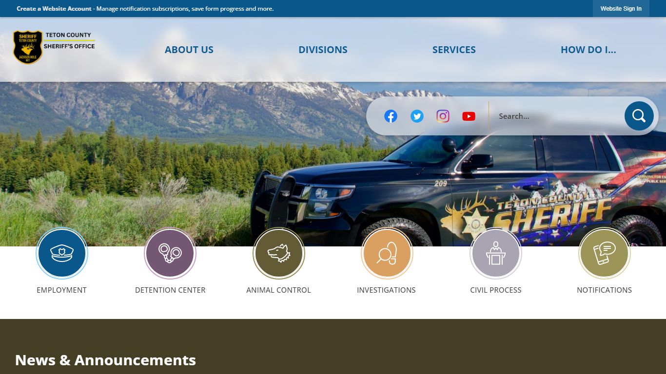 Teton County Sheriff, WY | Official Website