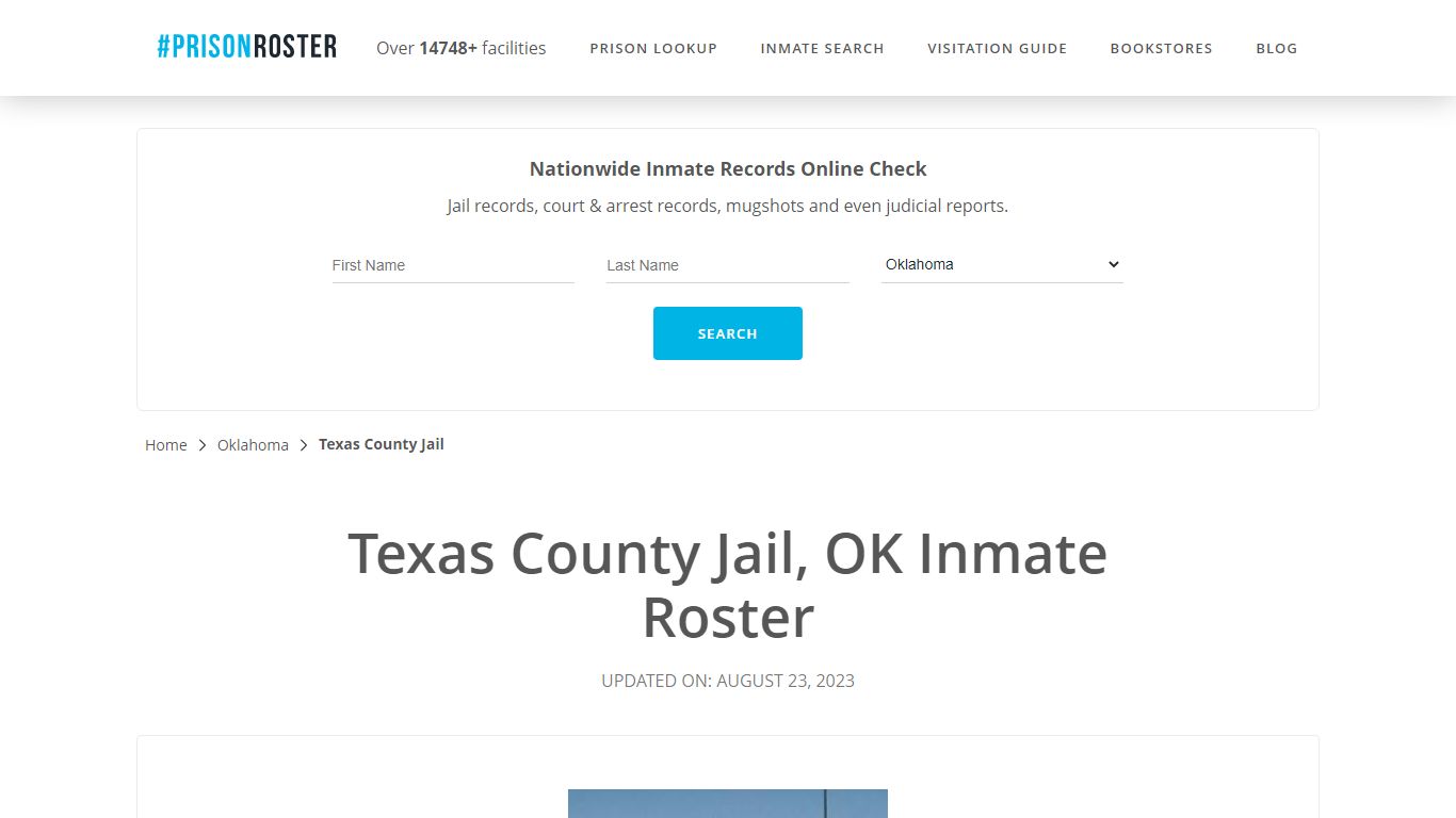 Texas County Jail, OK Inmate Roster - Prisonroster