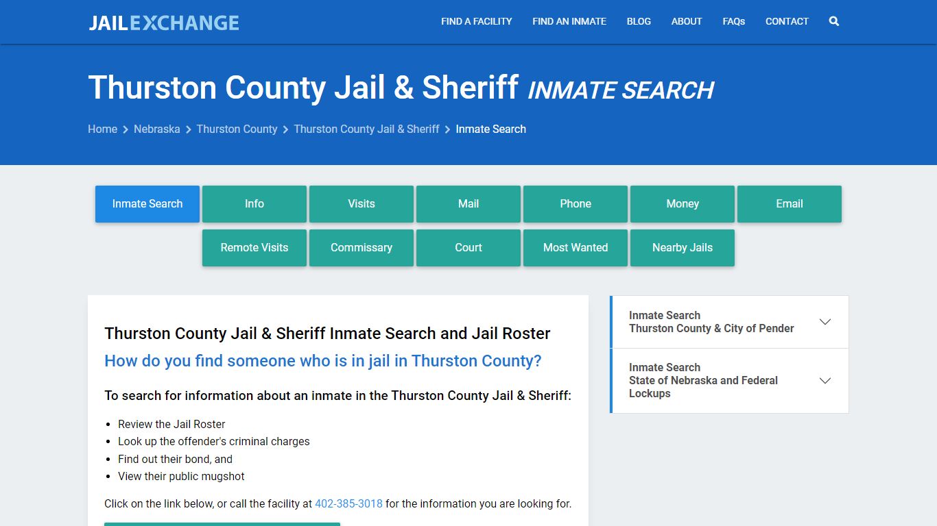 Thurston County Jail & Sheriff Inmate Search - Jail Exchange