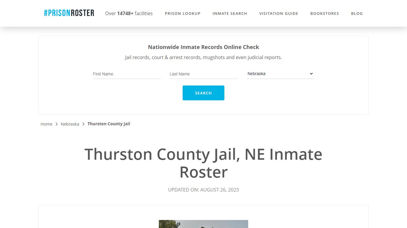 Thurston County Jail, NE Inmate Roster - Prisonroster