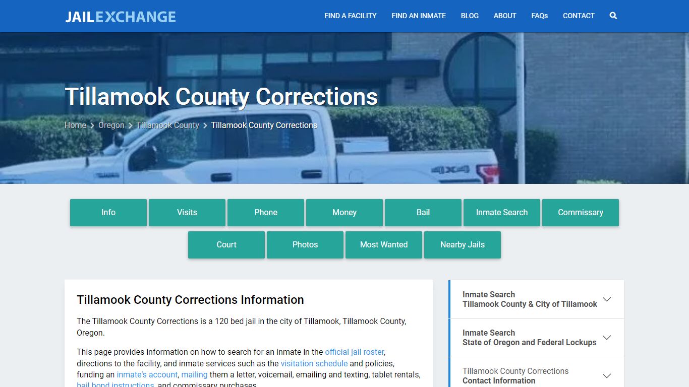 Tillamook County Corrections, OR Inmate Search, Information - Jail Exchange