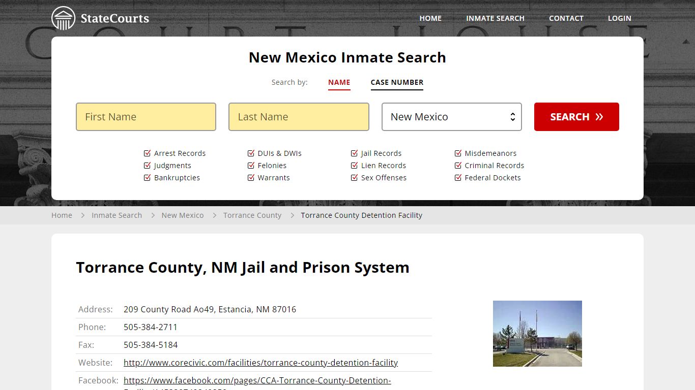 Torrance County Detention Facility Inmate Records Search, New Mexico ...