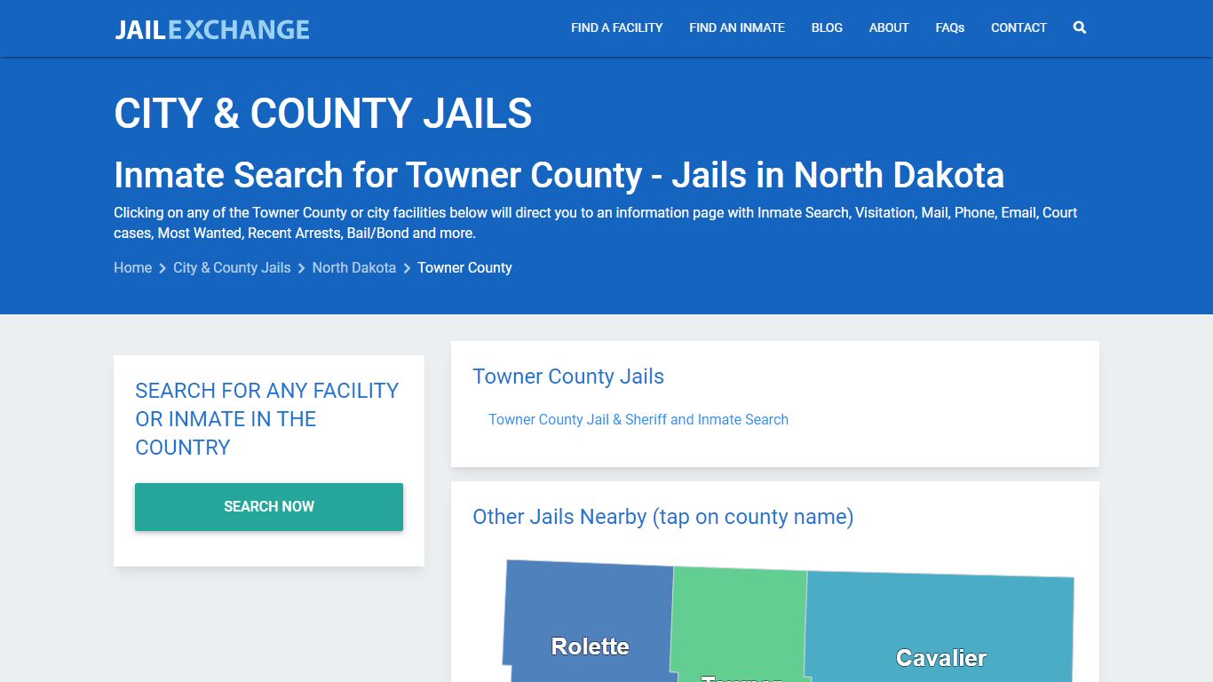 Inmate Search for Towner County | Jails in North Dakota - Jail Exchange