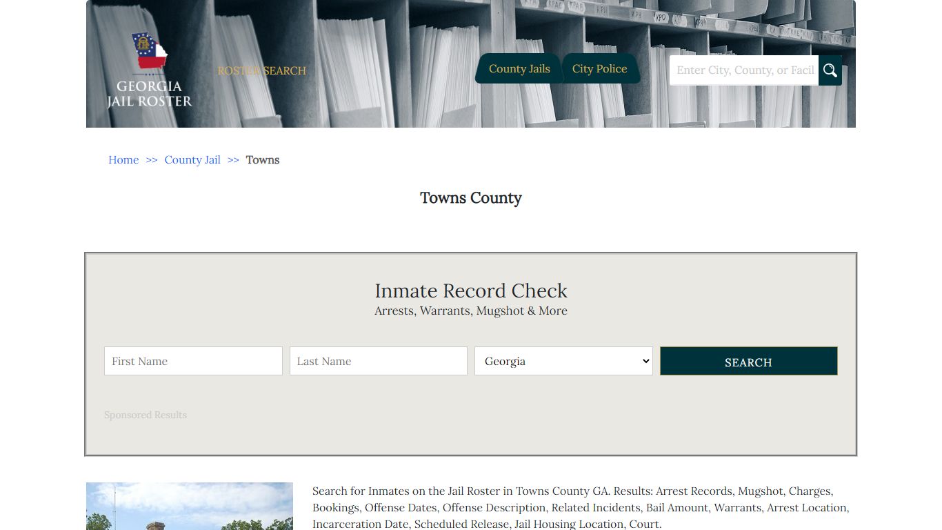Towns County | Georgia Jail Inmate Search