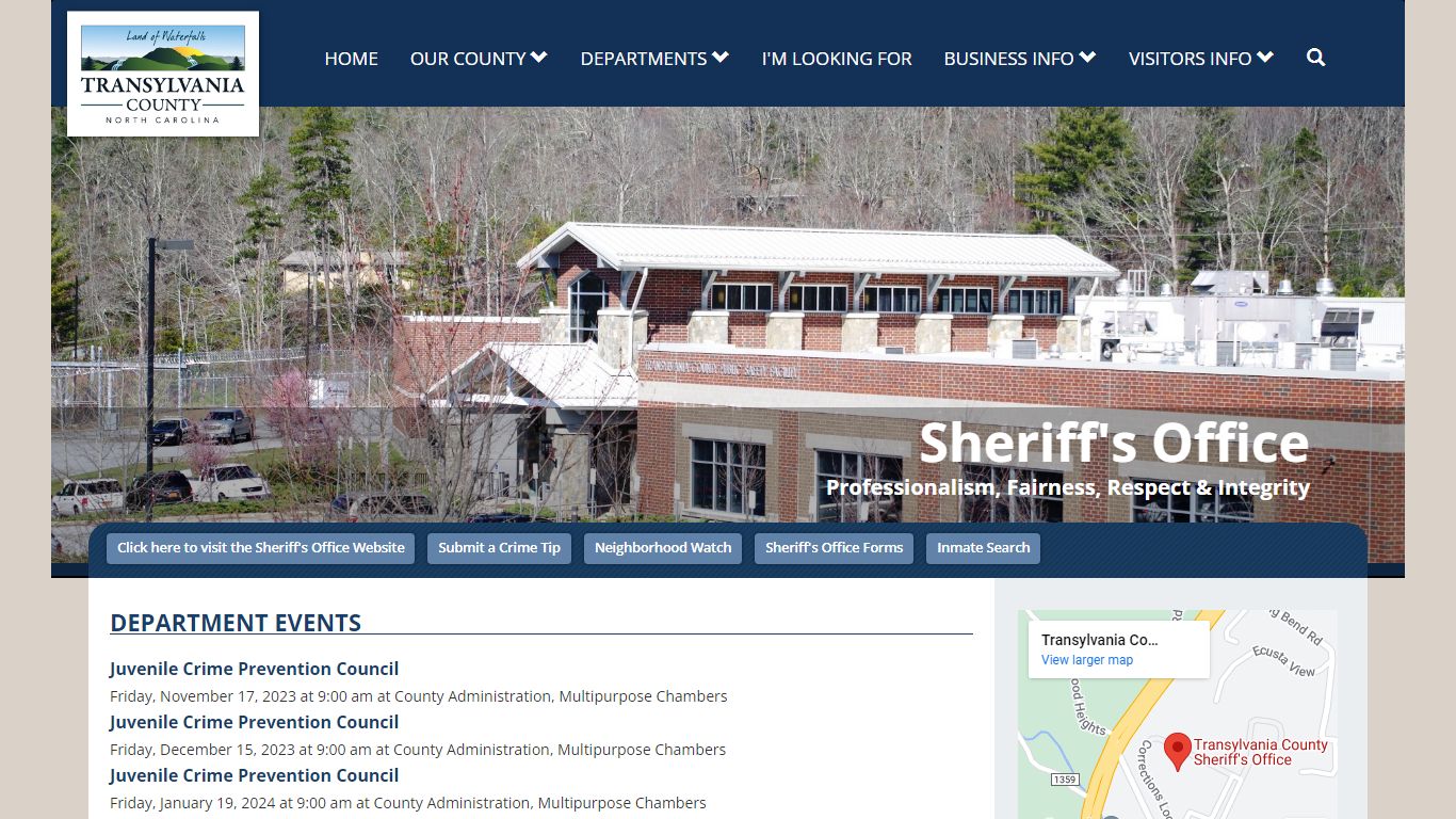 Sheriff's Office | Transylvania County