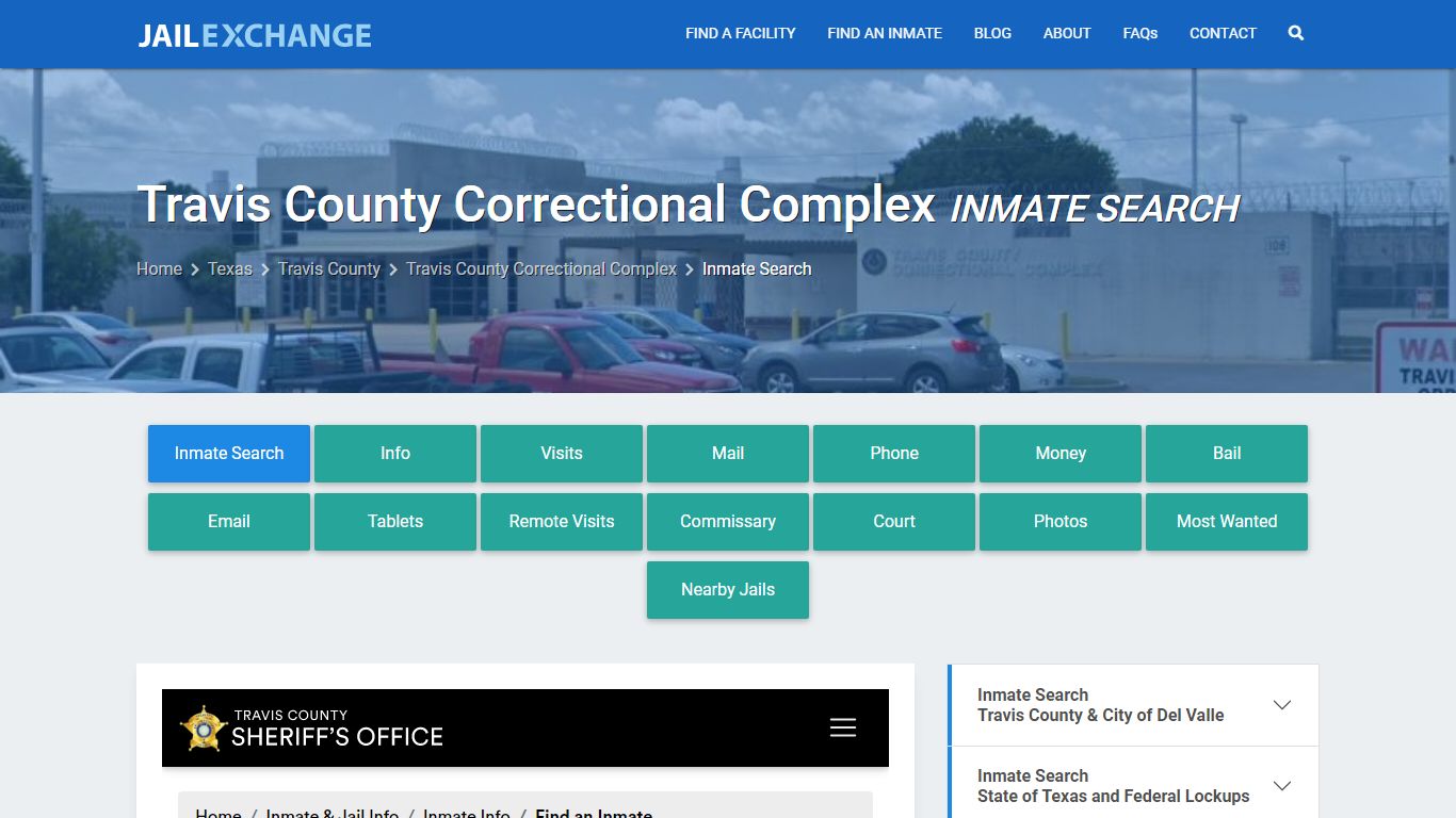 Travis County Correctional Complex Inmate Search - Jail Exchange