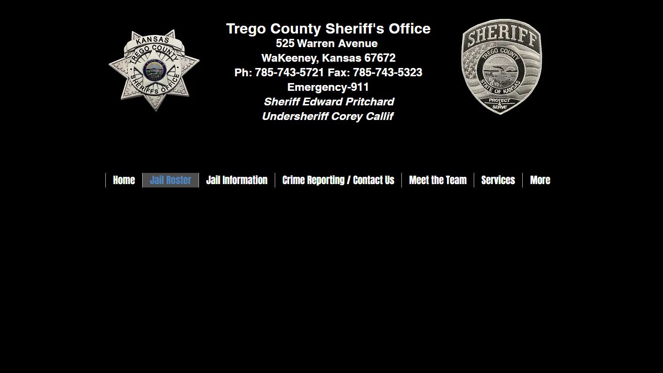 Jail Roster | Trego County Sheriff