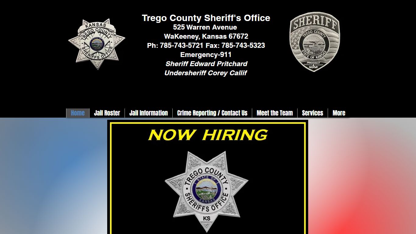 Public Safety| Trego County Sheriff | WaKeeney