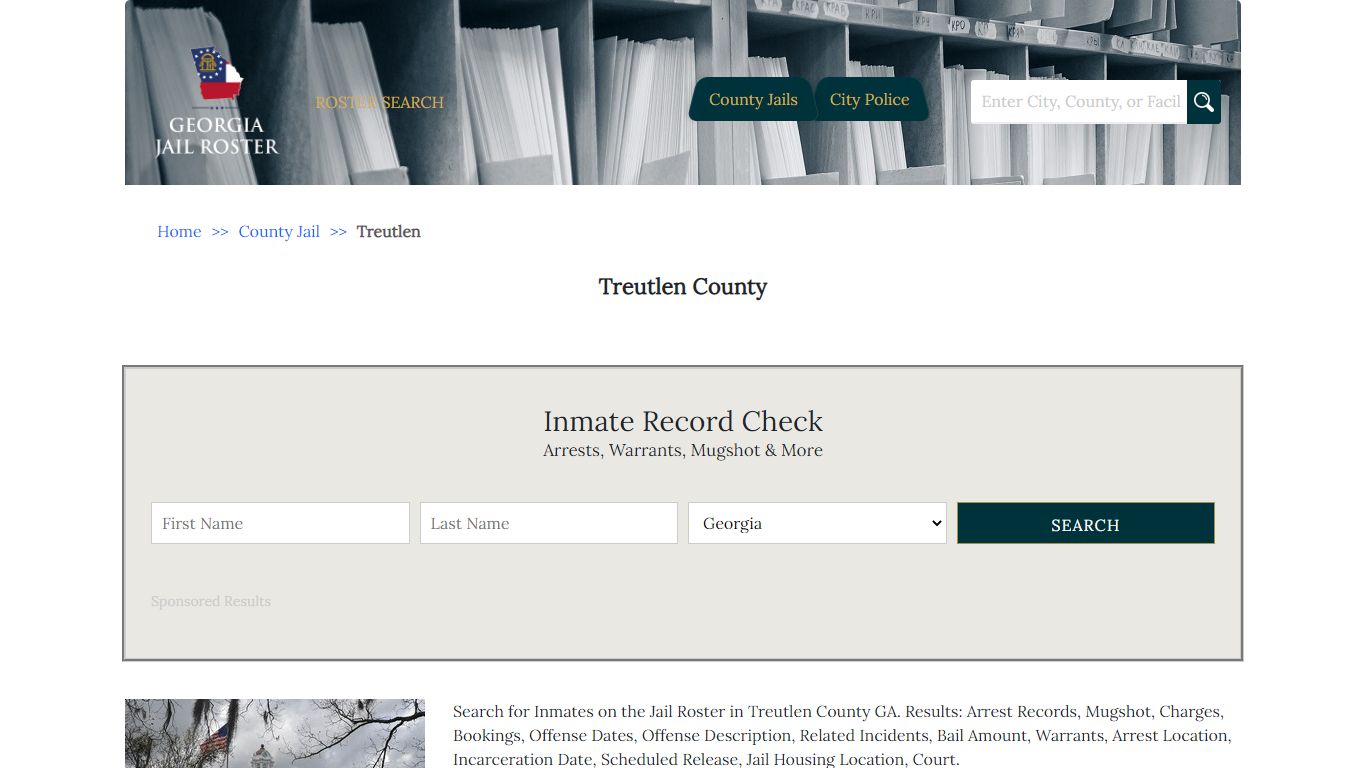 Treutlen County | Georgia Jail Inmate Search