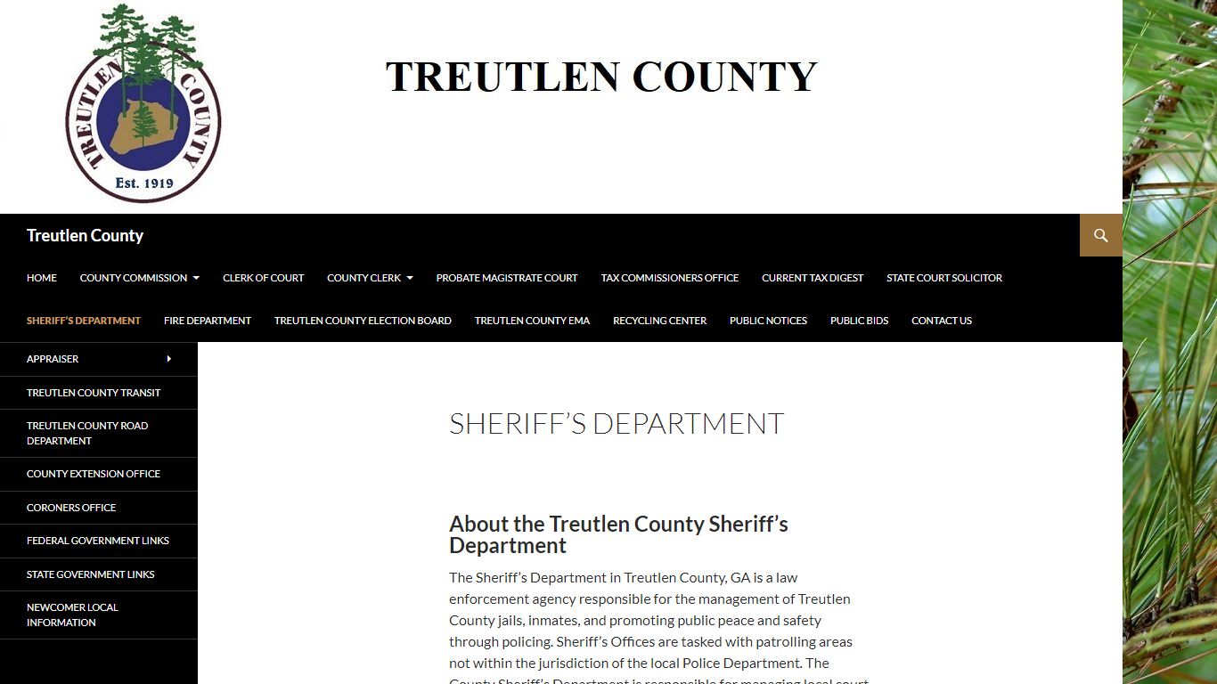 Sheriff’s Department - Treutlen County