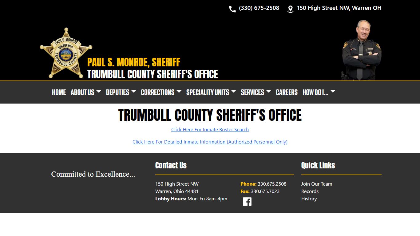 Trumbull County Sheriff's - Trumbull County Sheriff