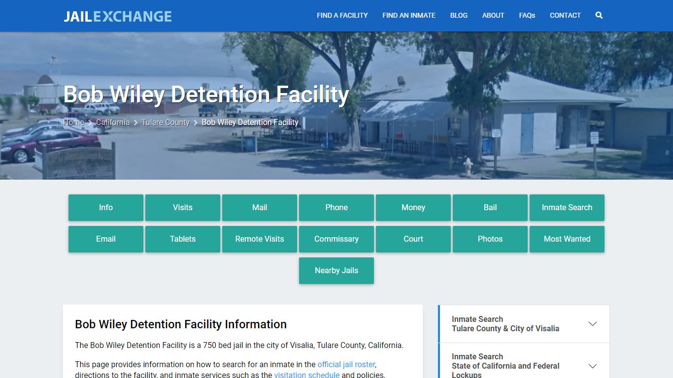 Bob Wiley Detention Facility, CA Inmate Search, Information - Jail Exchange