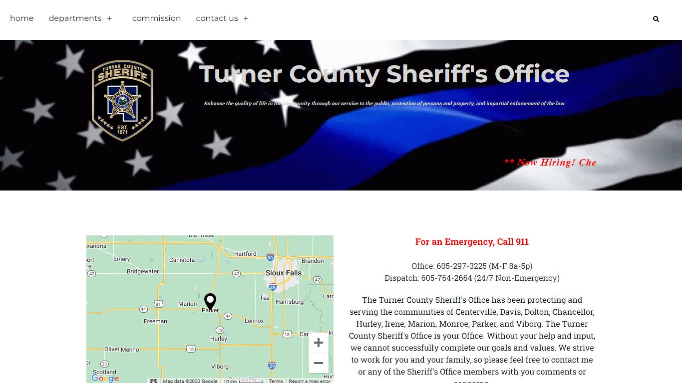 Turner County South Dakota Sheriff