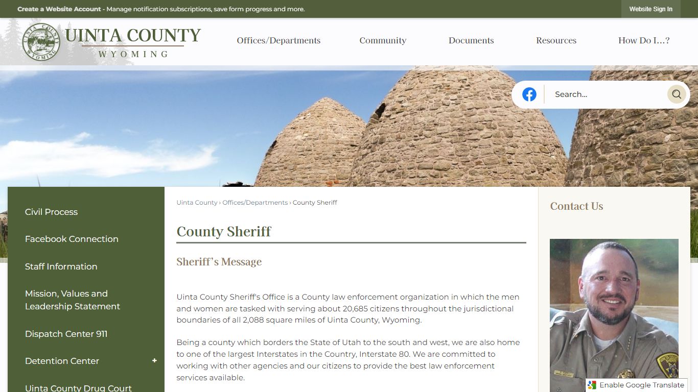 County Sheriff | Uinta County, WY - Official Website