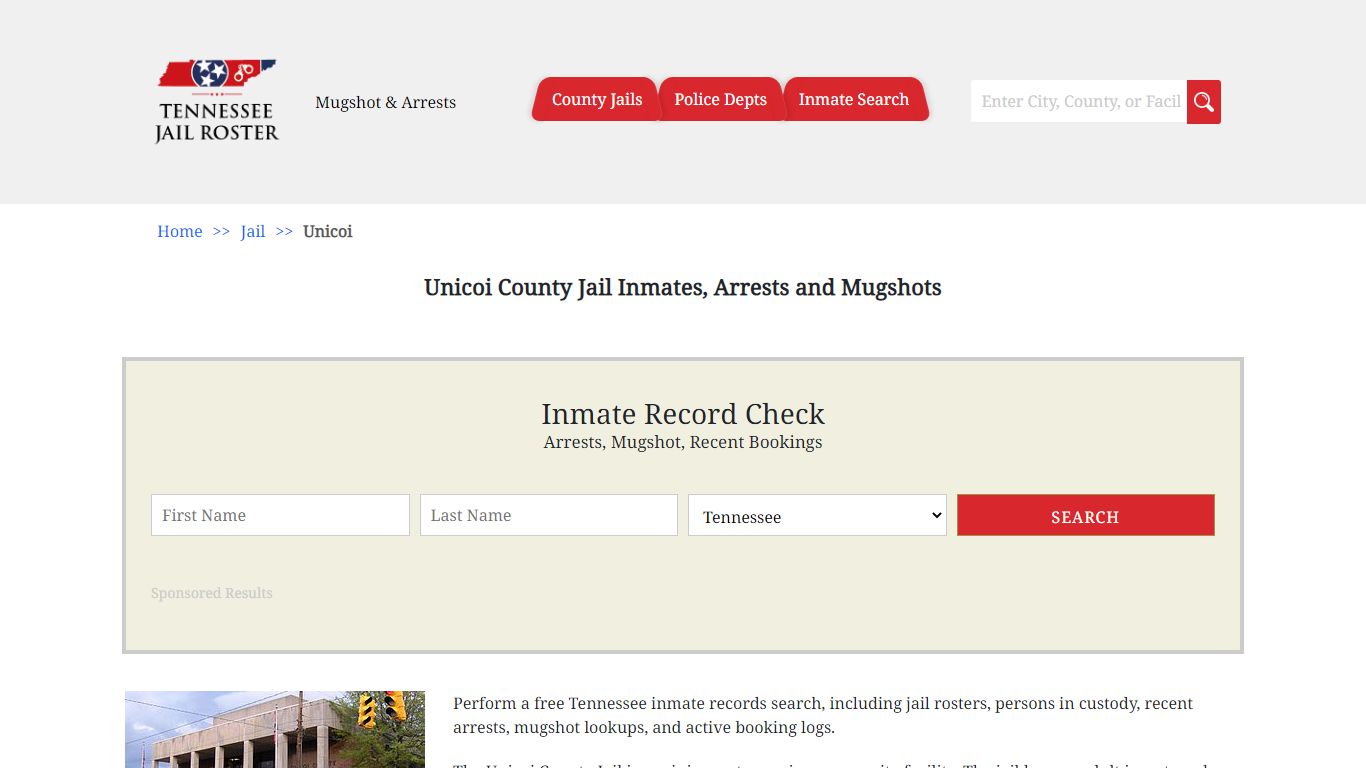 Unicoi County Jail Inmates, Arrests and Mugshots - Jail Roster Search