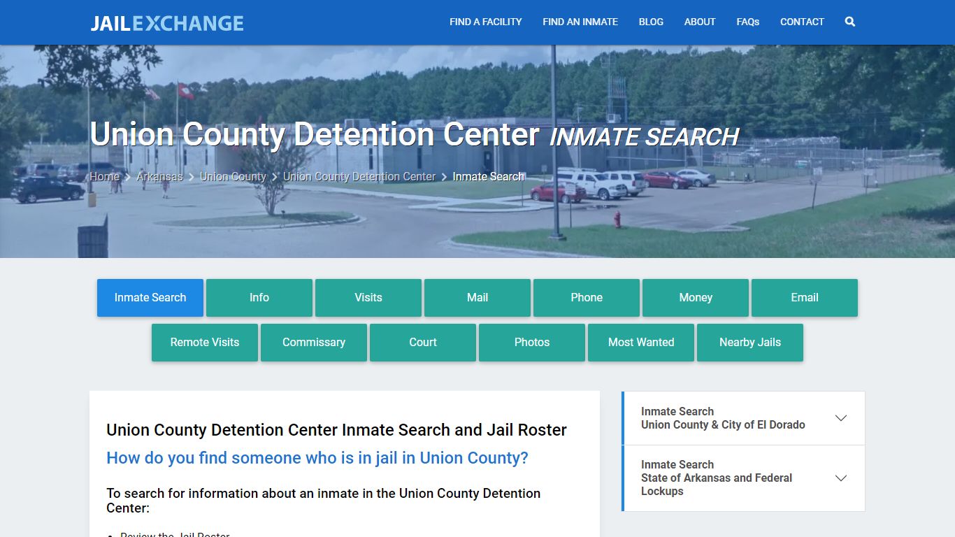 Union County Detention Center Inmate Search - Jail Exchange