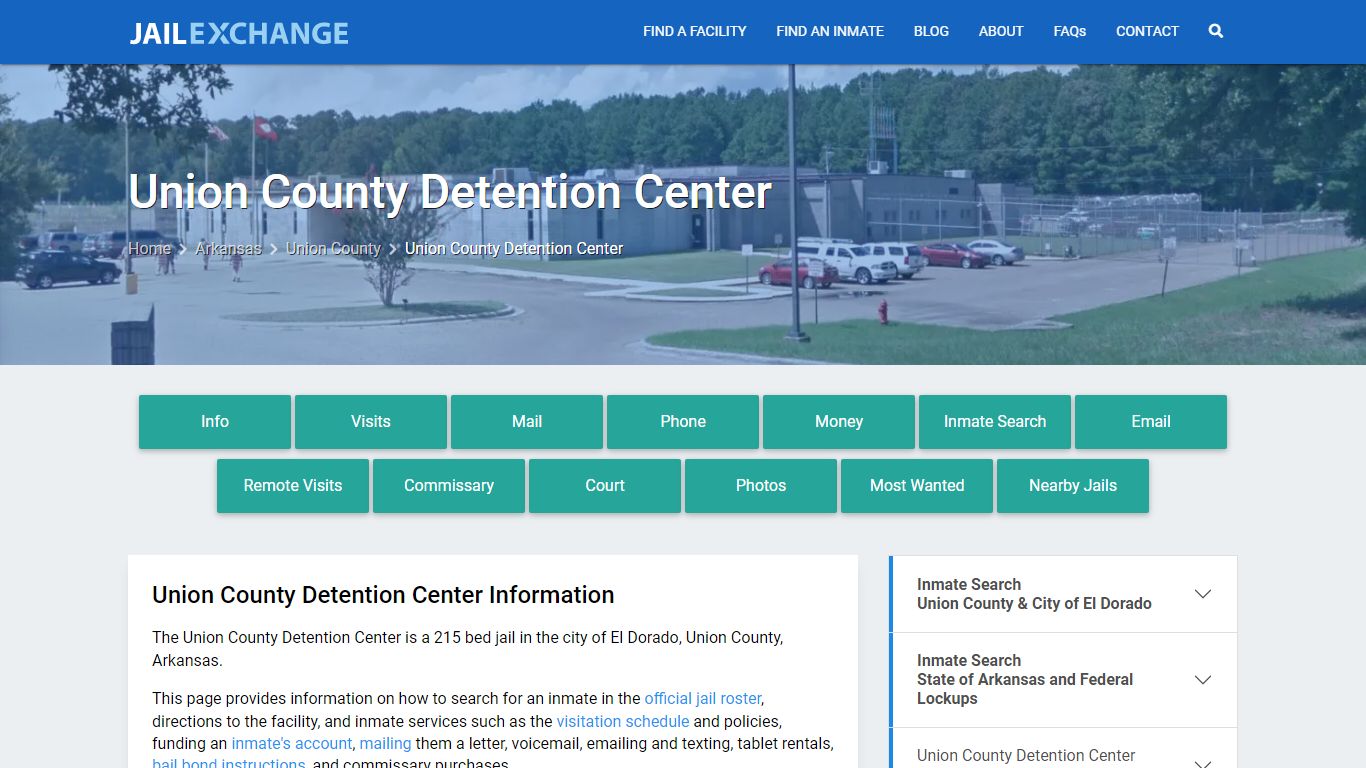 Union County Detention Center, AR Inmate Search, Information