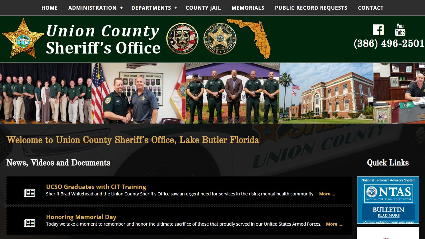 Union County Sheriff Office Lake Butler Florida