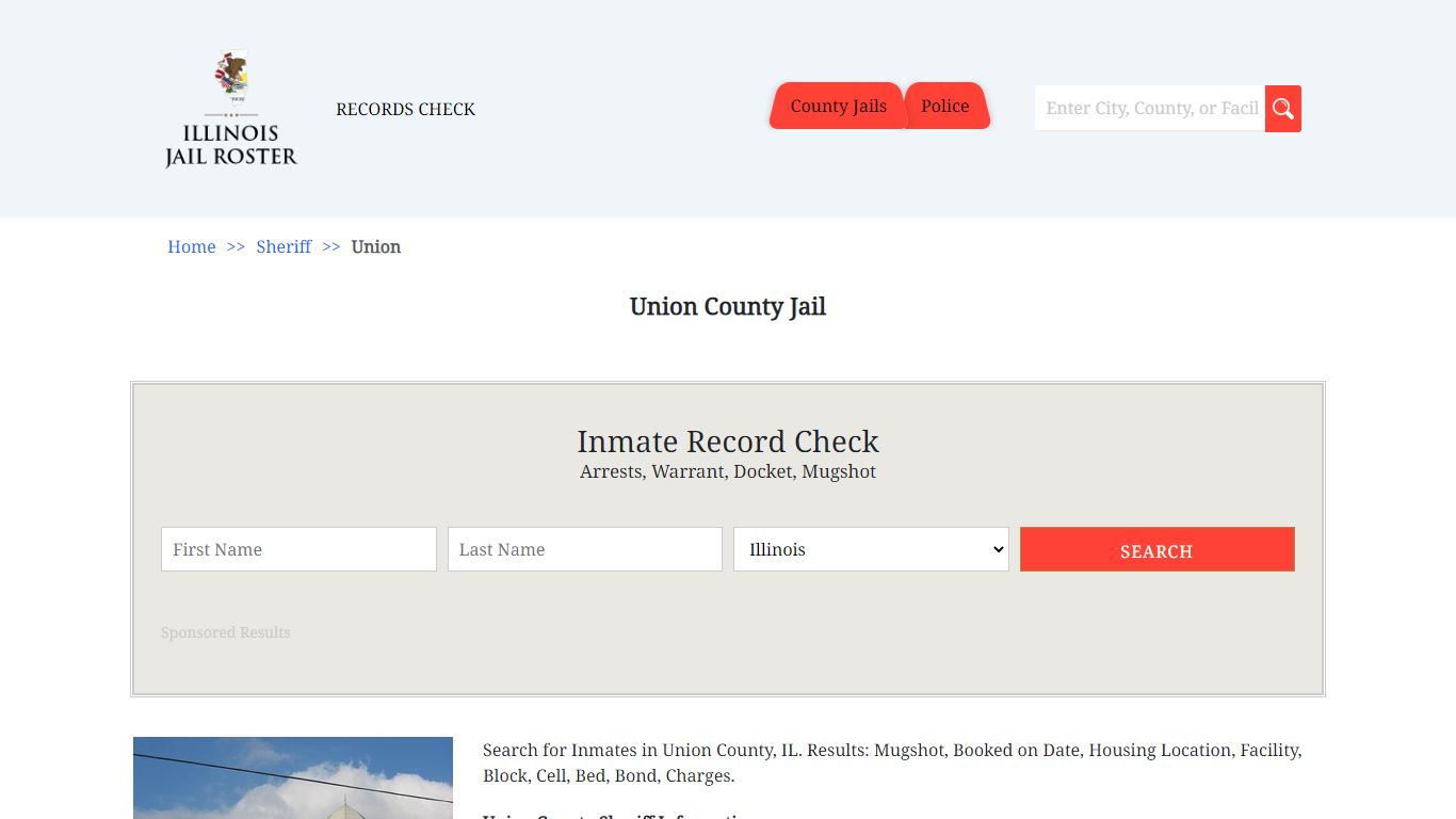 Union County Jail | Jail Roster Search
