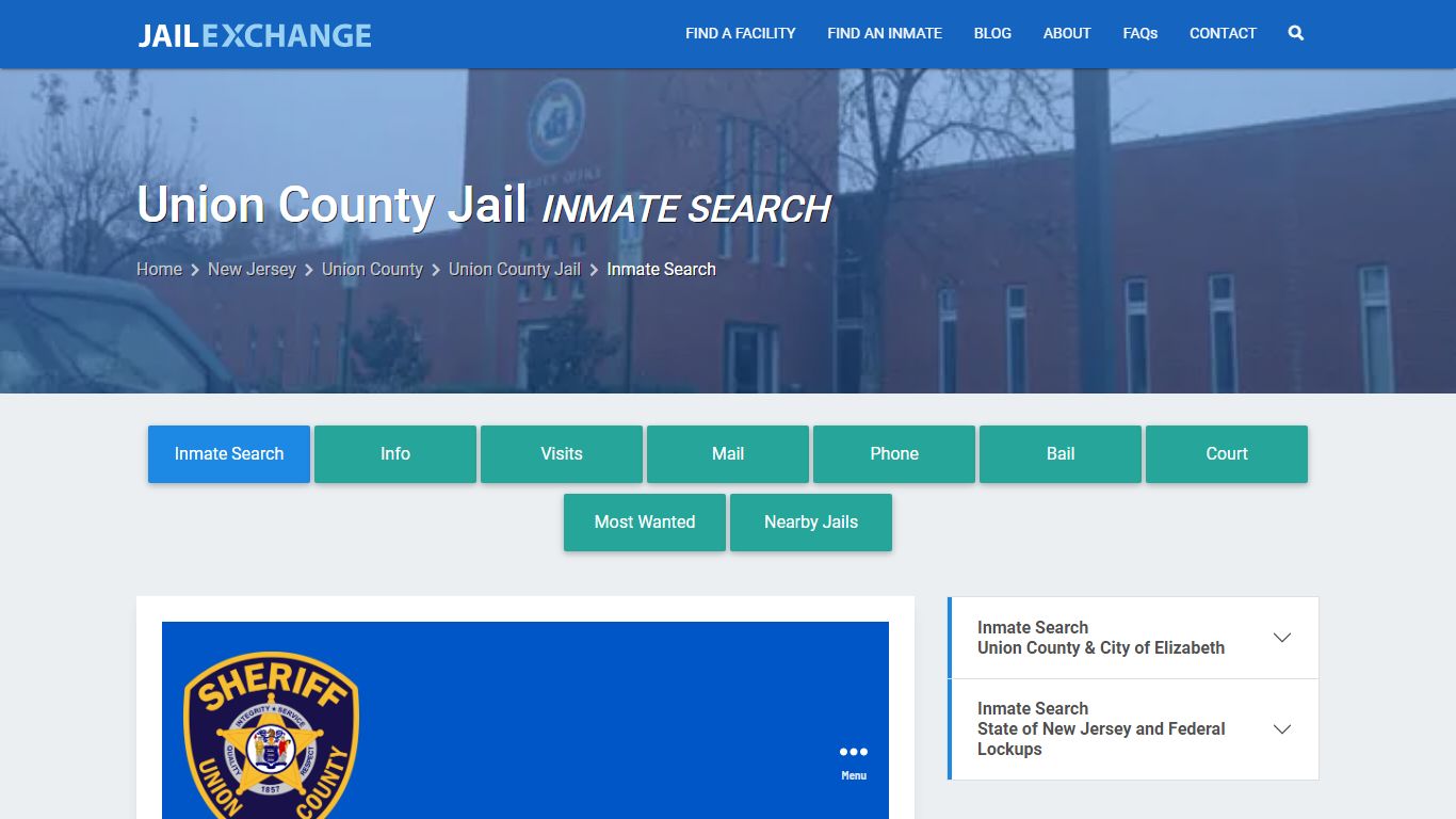 Inmate Search: Roster & Mugshots - Union County Jail, NJ