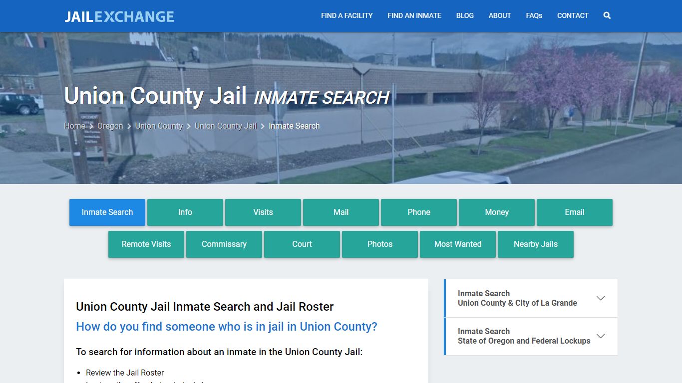 Inmate Search: Roster & Mugshots - Union County Jail, OR