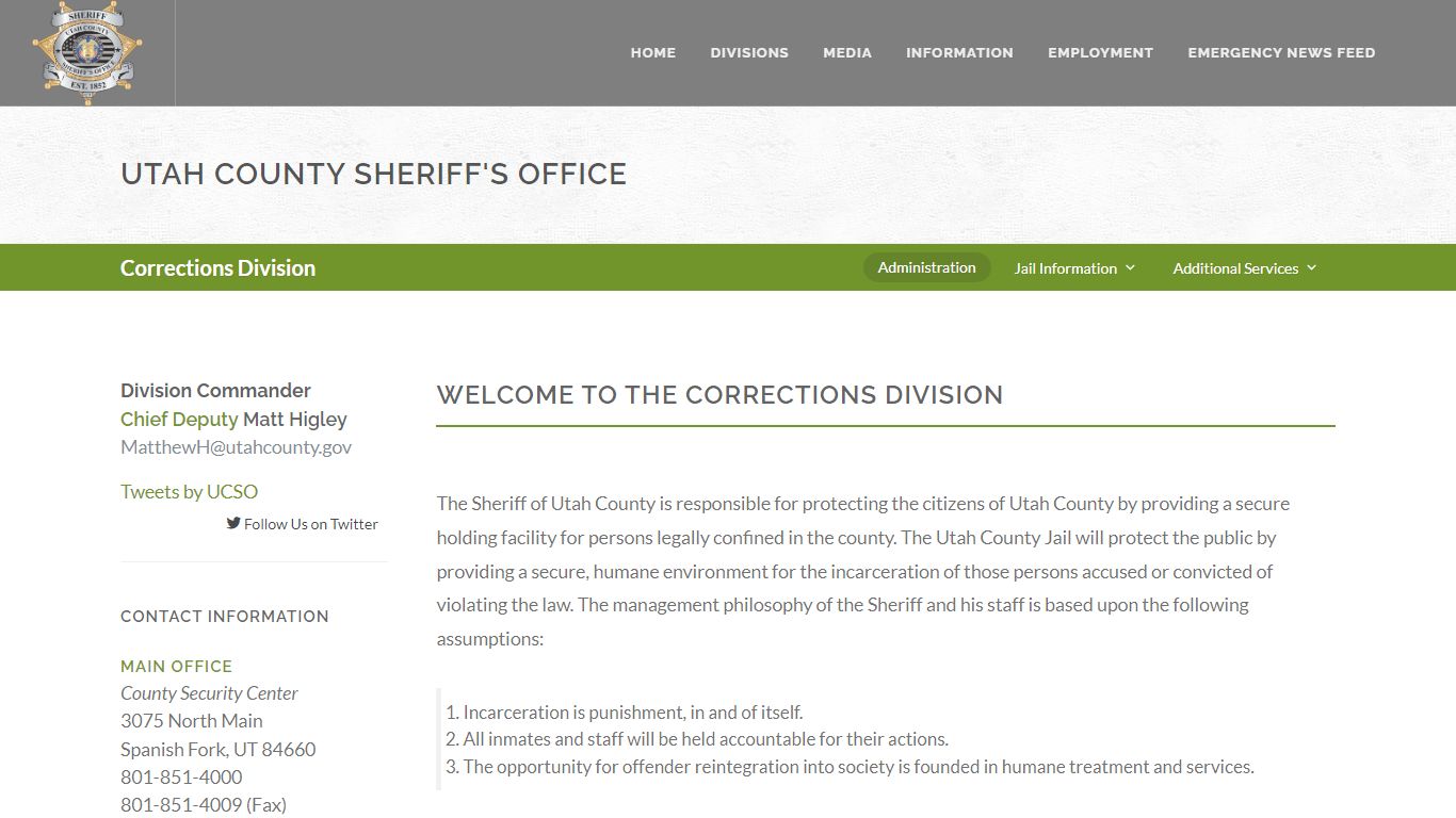Utah County Sheriff's Office Corrections Division