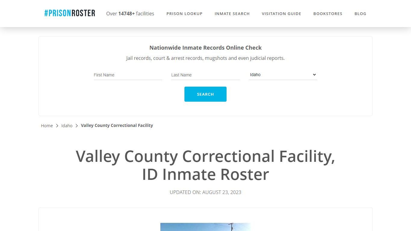 Valley County Correctional Facility, ID Inmate Roster - Prisonroster