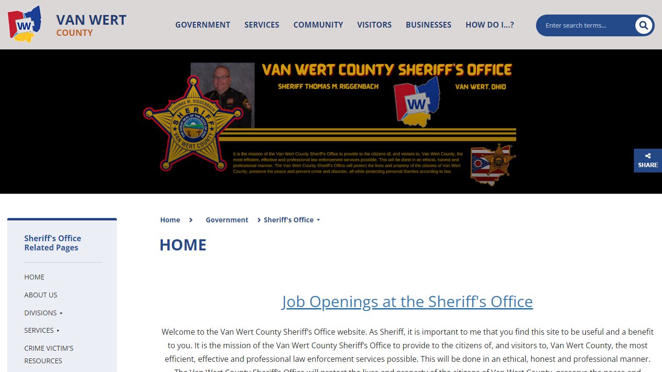 Van Wert County Sheriff