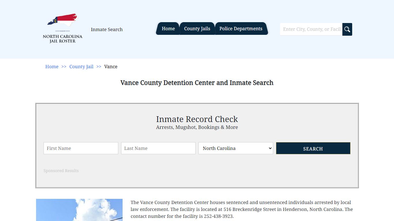 Vance County Detention Center and Inmate Search | North Carolina Jail ...