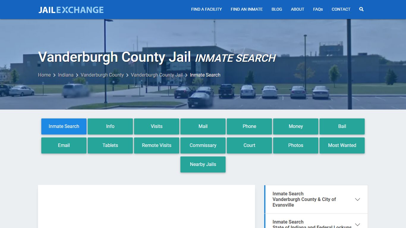 Vanderburgh County Jail Inmate Search - Jail Exchange