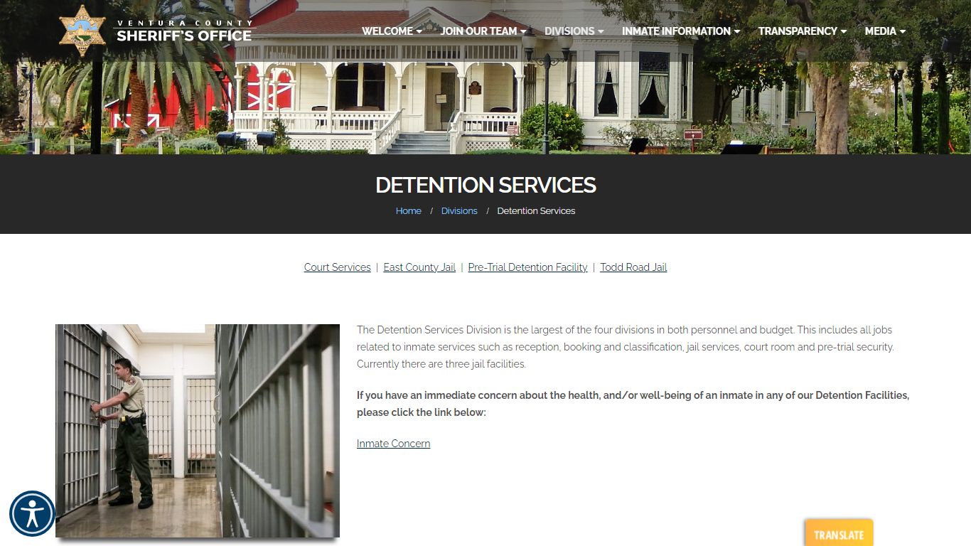 Detention Services - Ventura County Sheriff's Office