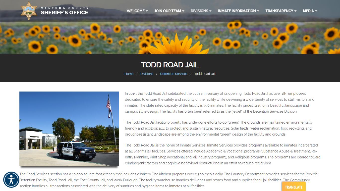 Todd Road Jail - Ventura County Sheriff's Office