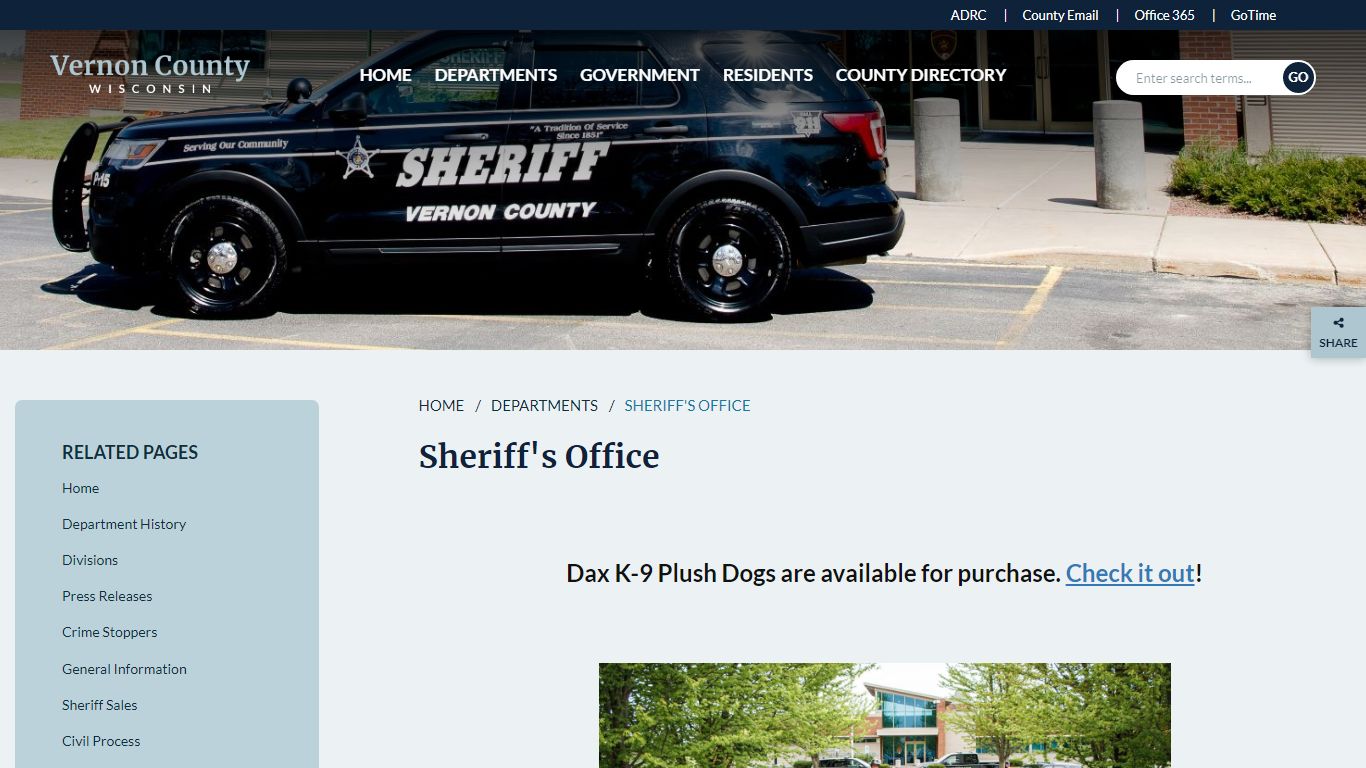 Vernon Co. Sheriff's Office & Detention Center - Vernon County, Wisconsin