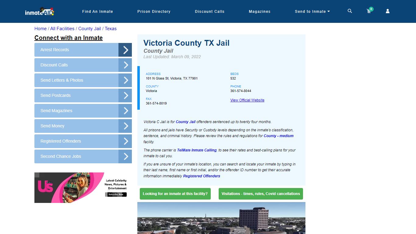 Victoria County TX Jail - Inmate Locator - Victoria, TX