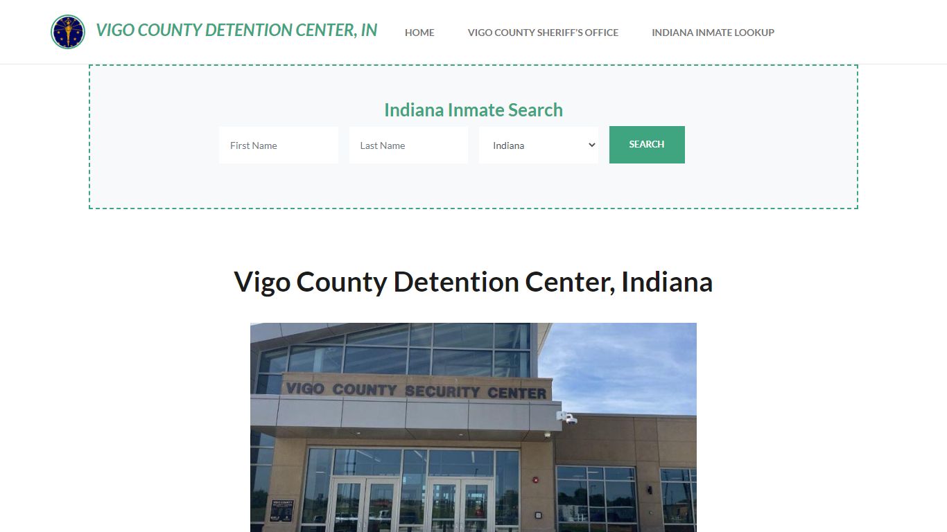 Vigo County Detention Center, IN Inmate Roster, Offender Search