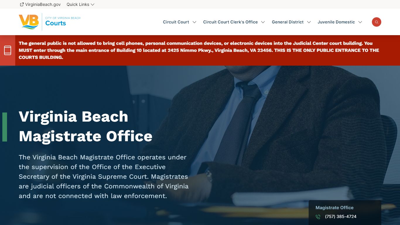Virginia Beach Magistrate Office | City of Virginia Beach