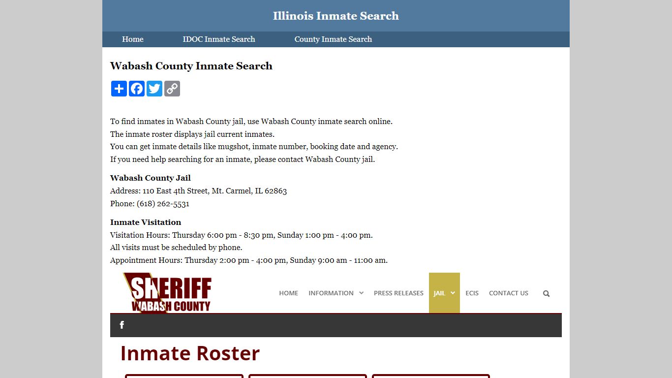 Wabash County Inmate Search