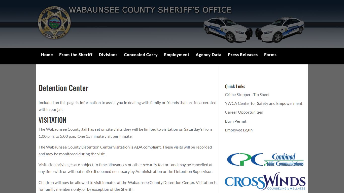 Detention Center | Wabaunsee County Sheriff
