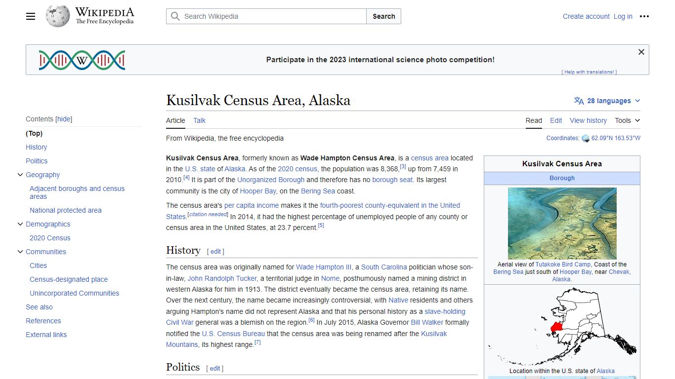 Kusilvak Census Area, Alaska - Wikipedia