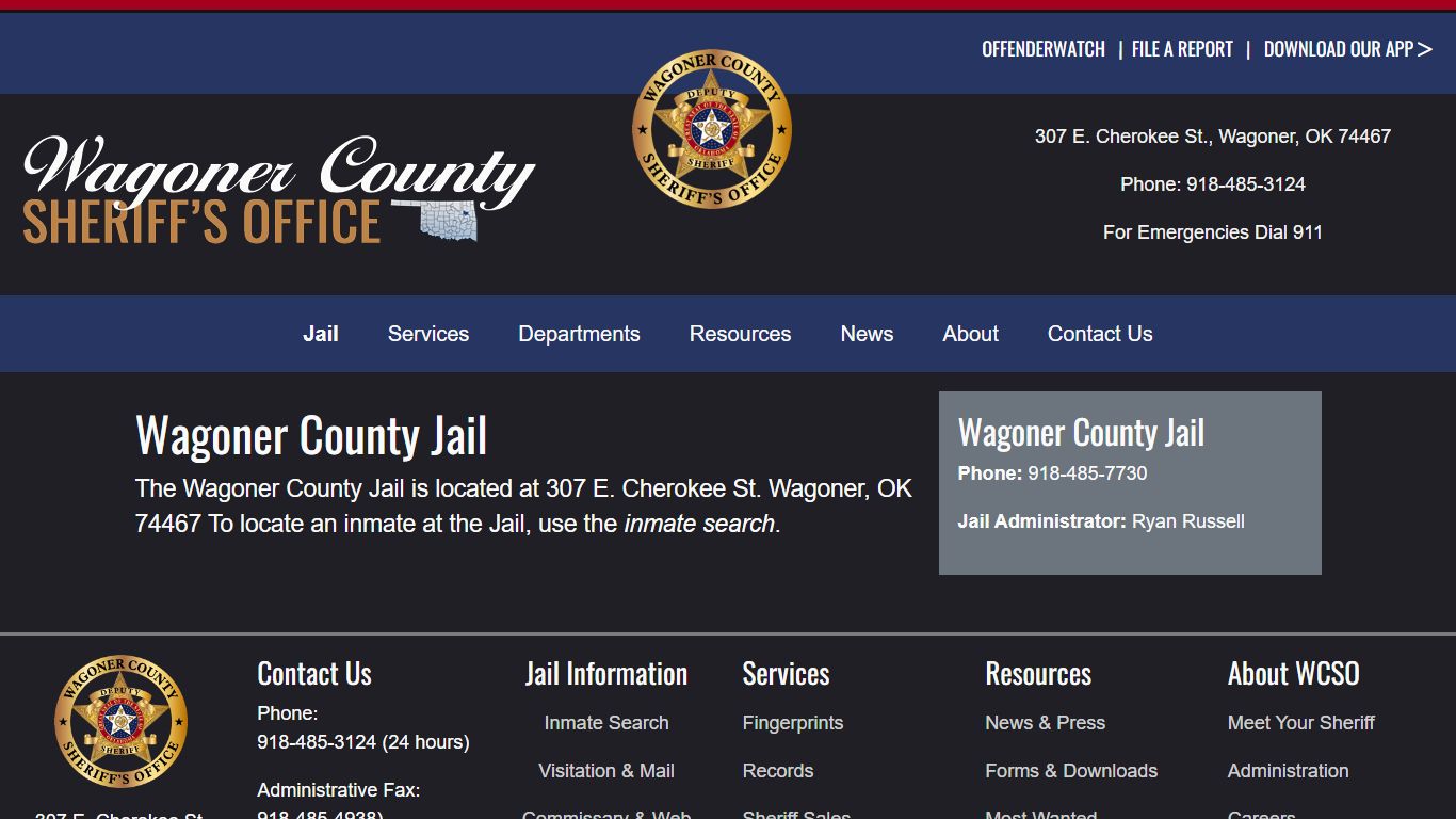 Wagoner County Jail | Wagoner County Sheriff's Office