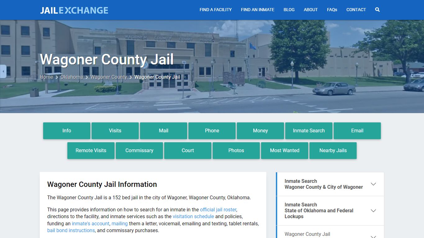 Wagoner County Jail, OK Inmate Search, Information