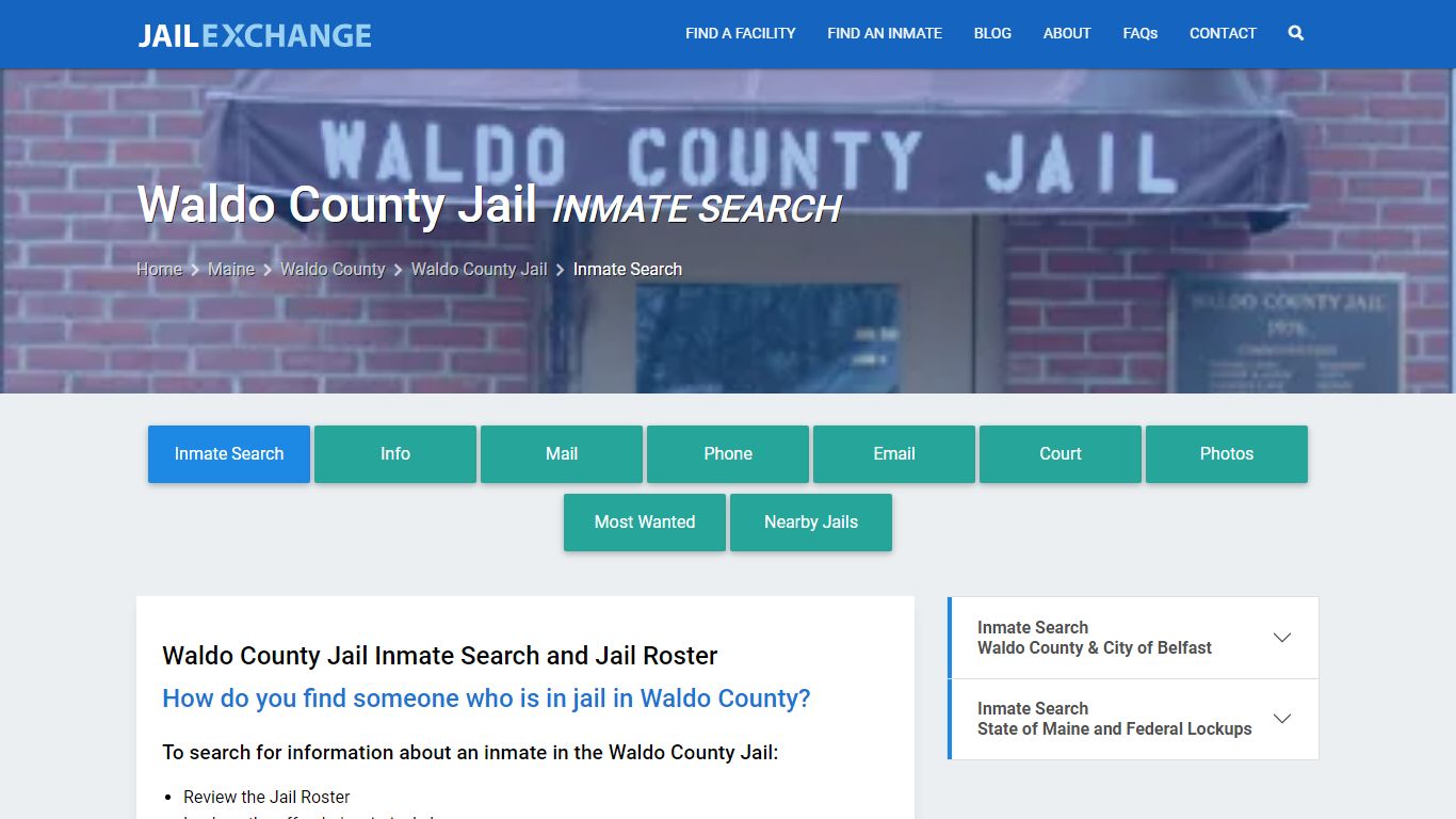 Inmate Search: Roster & Mugshots - Waldo County Jail, ME
