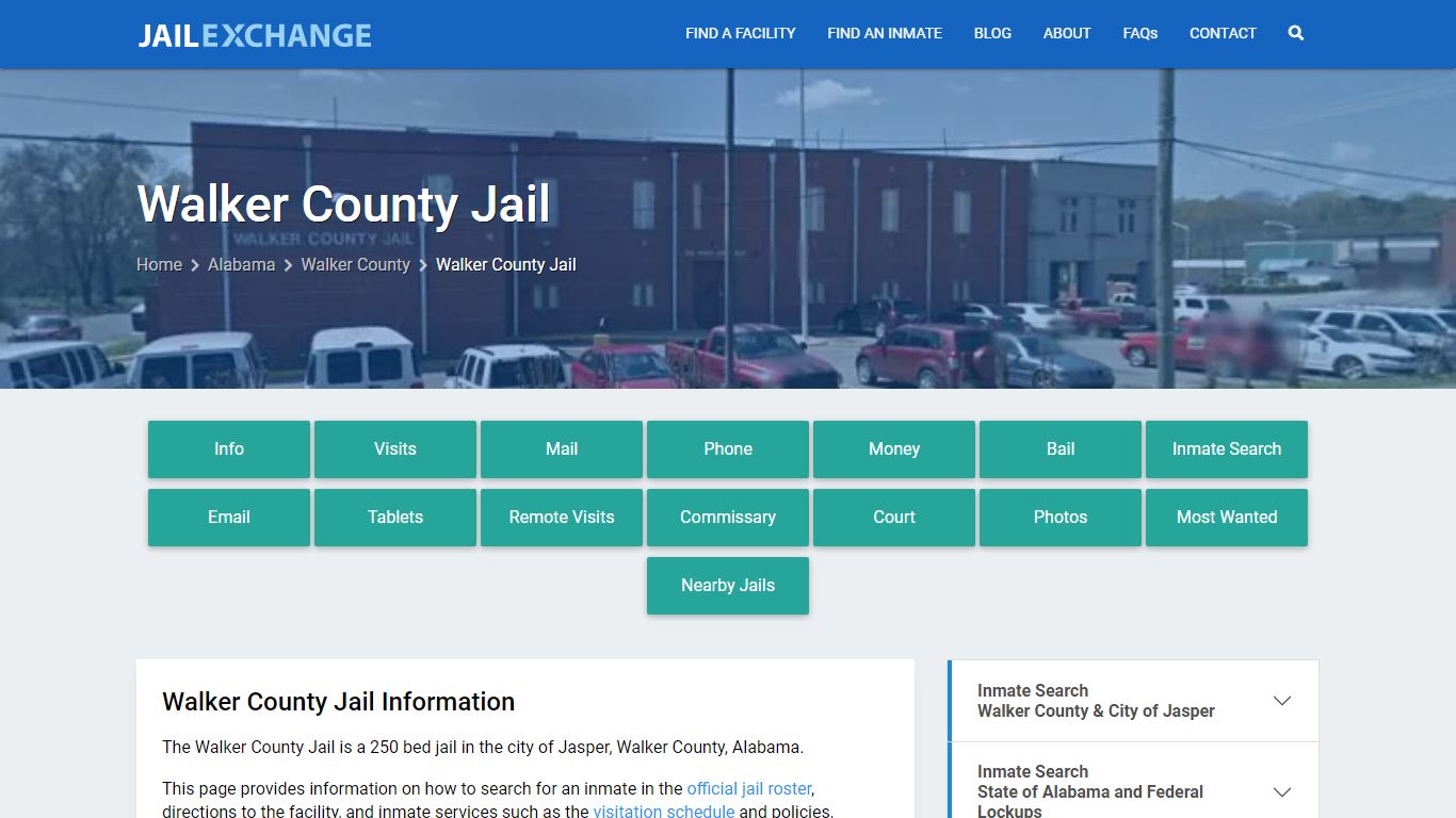 Walker County Jail, AL Inmate Search, Information