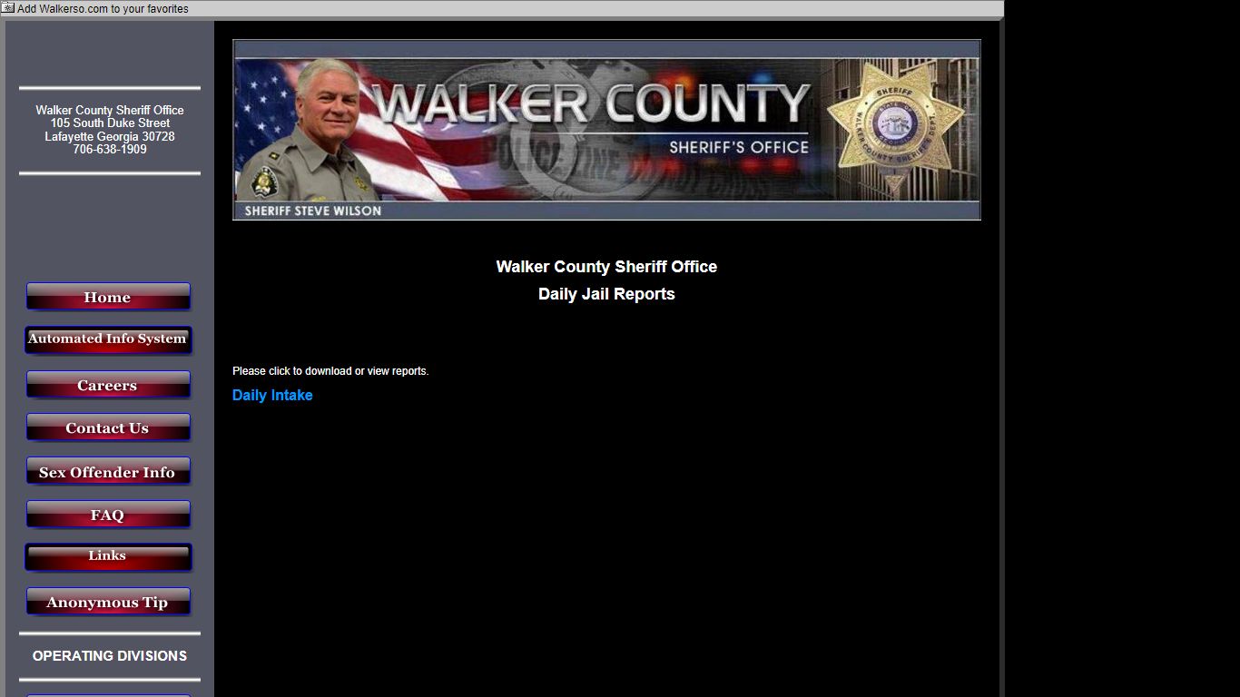 Walker County Sheriff