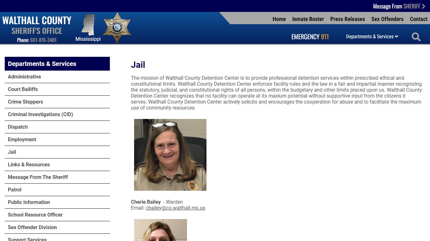 Jail | Walthall County MS Sheriff's Office