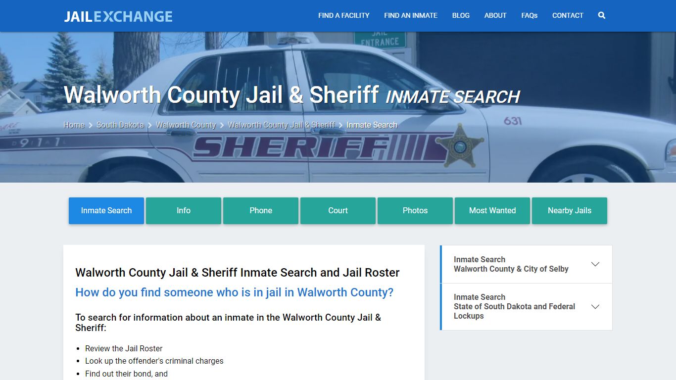 Walworth County Jail & Sheriff Inmate Search - Jail Exchange